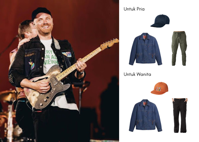Rekomendasi Outfit ke Konser Untuk Pria dan Wanita yang Terinspirasi dari Style Para Personel Coldplay. Para FOMO Wajib Lihat. 3-15